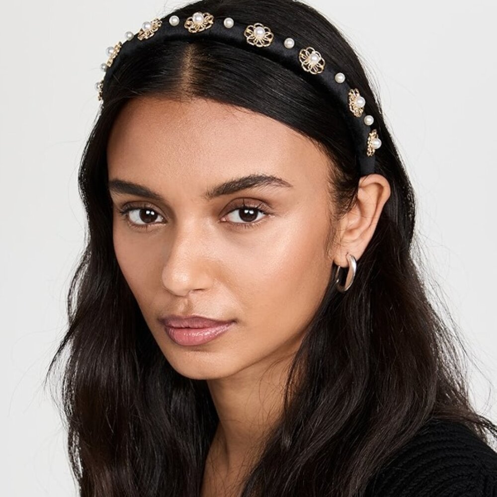 NWOT Lele Sadoughi Marigold Pearl Gigi Headband